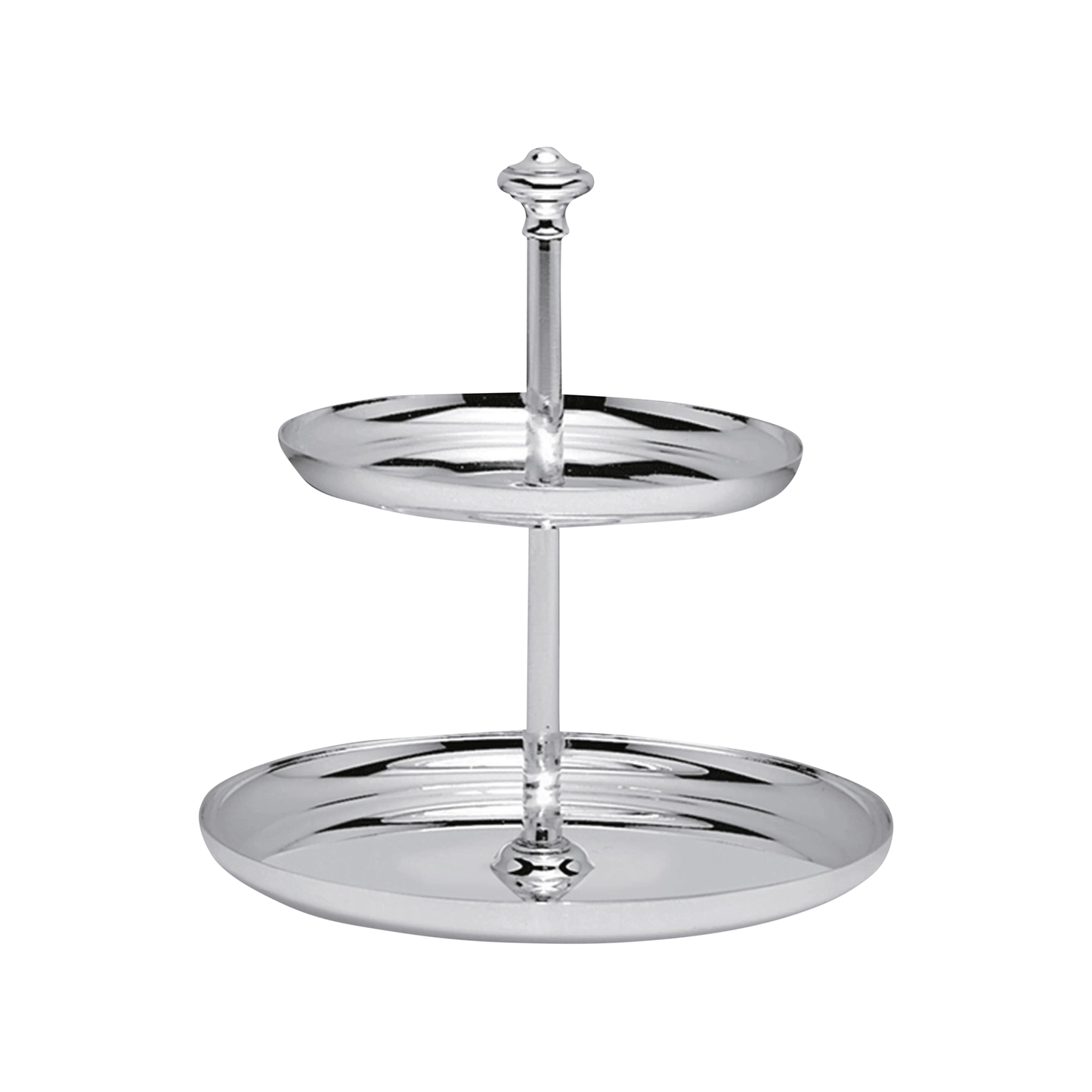 ALBI 2-Tier Silver-Plated Dessert Stand