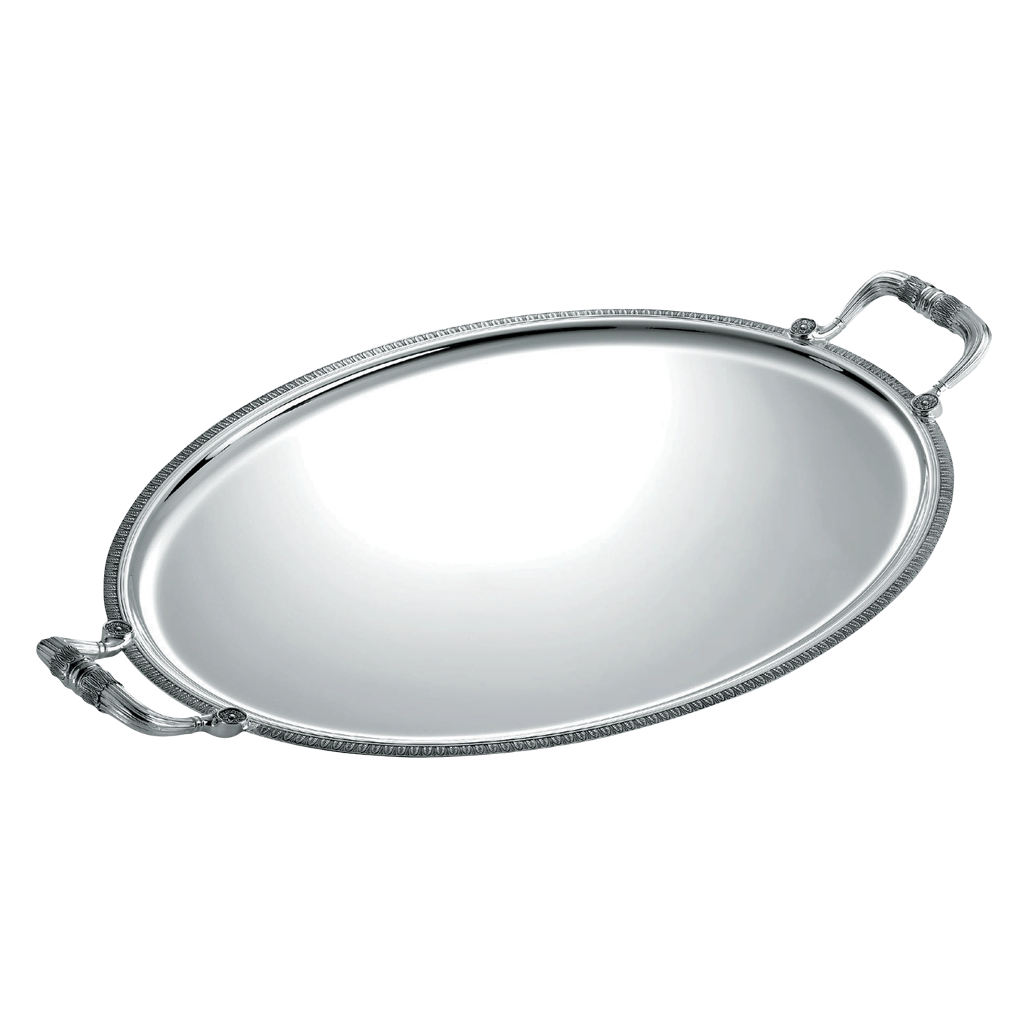 MALMAISON Silver Plated Oval Tray with Handles