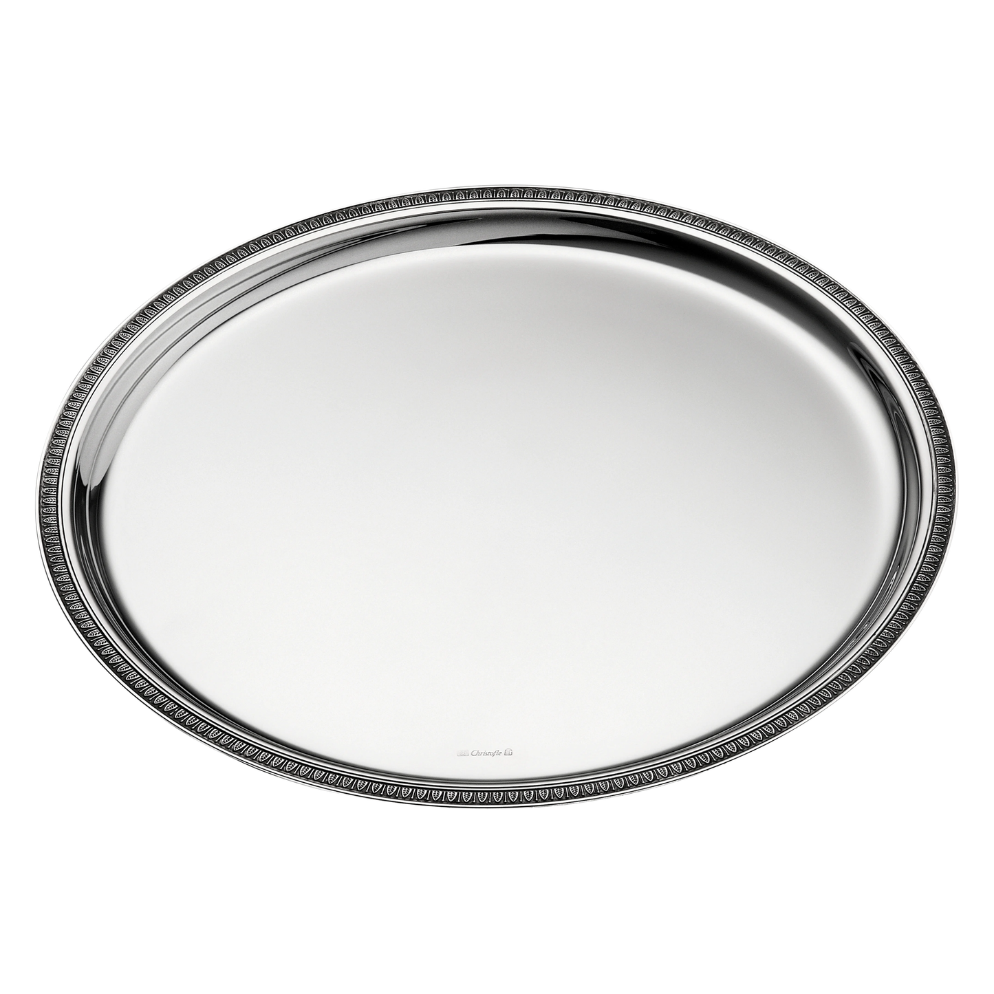MALMAISON Silver-Plated Small Round Tray - 30 cm