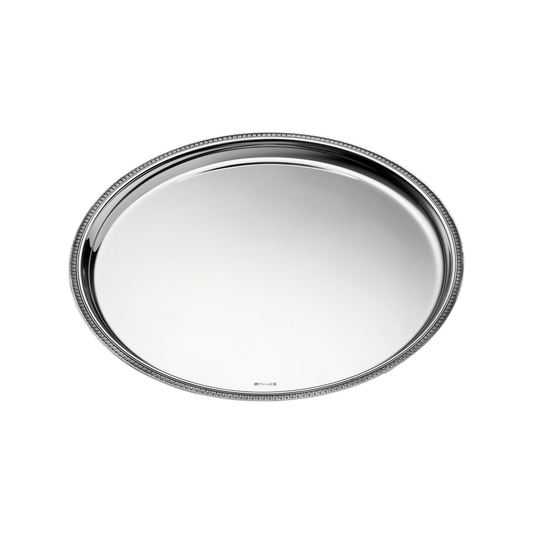 MALMAISON Large Silver Plated Circle Tray 39 cm Bakhache Lifestyle Australia