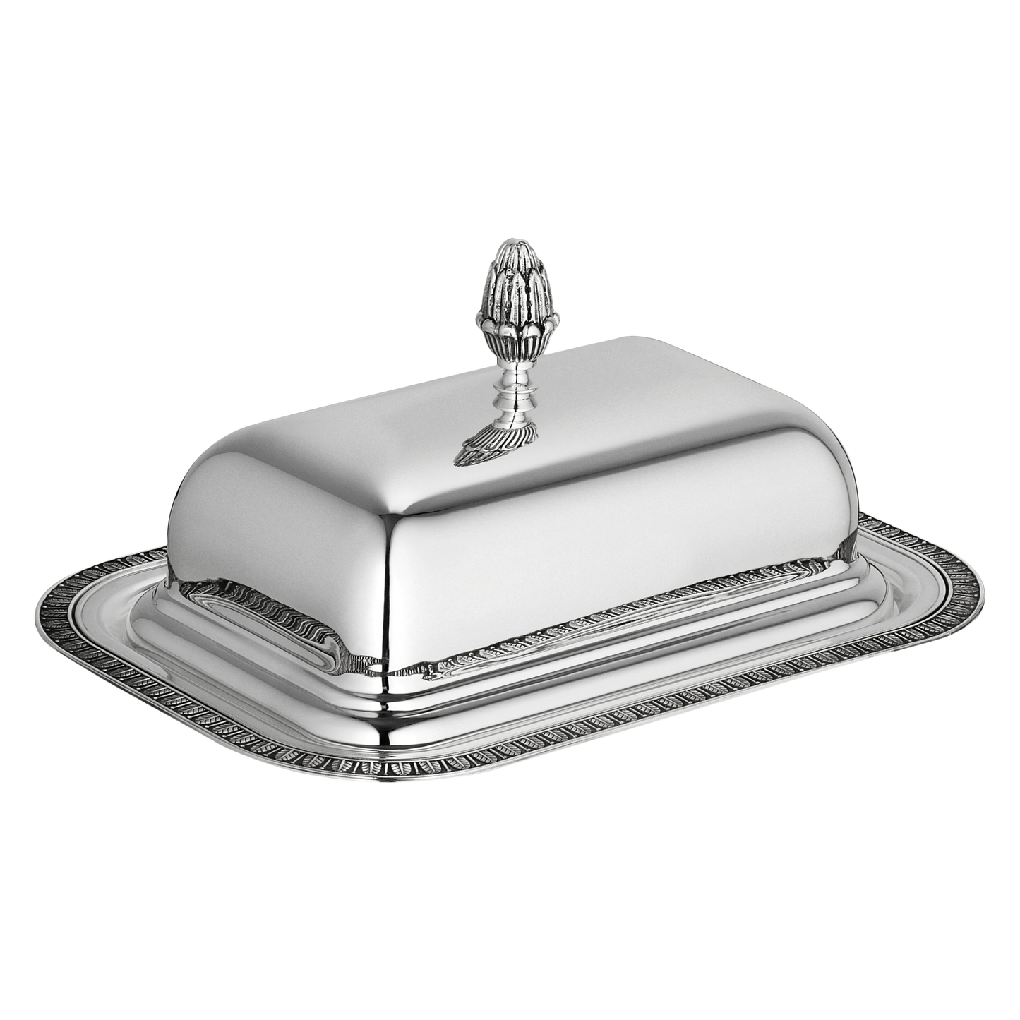 MALMAISON Silver-Plated Lidded Butter Dish