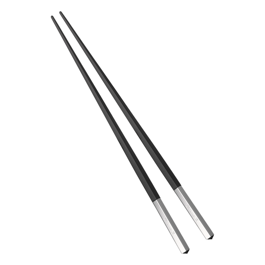 UNI Silver-Plated Black Japanese Chopsticks
