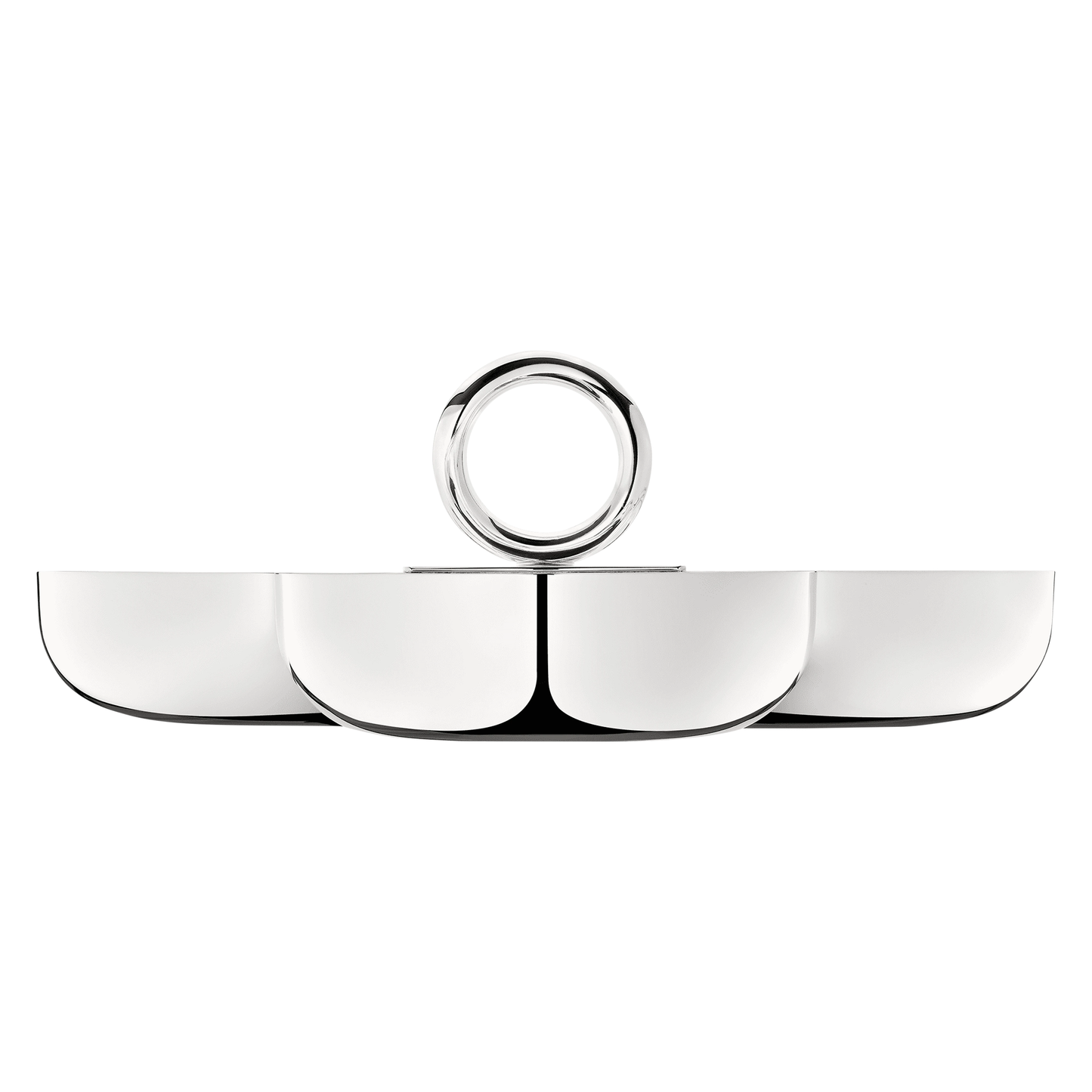 VERTIGO 3-Tier Silver-Plated Three Part Server Large