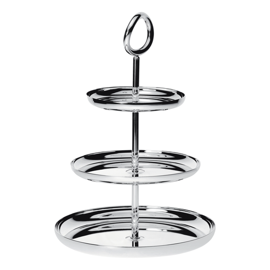 VERTIGO 3-Tier Silver-Plated Pastry Stand Bakhache Lifestyle Australia
