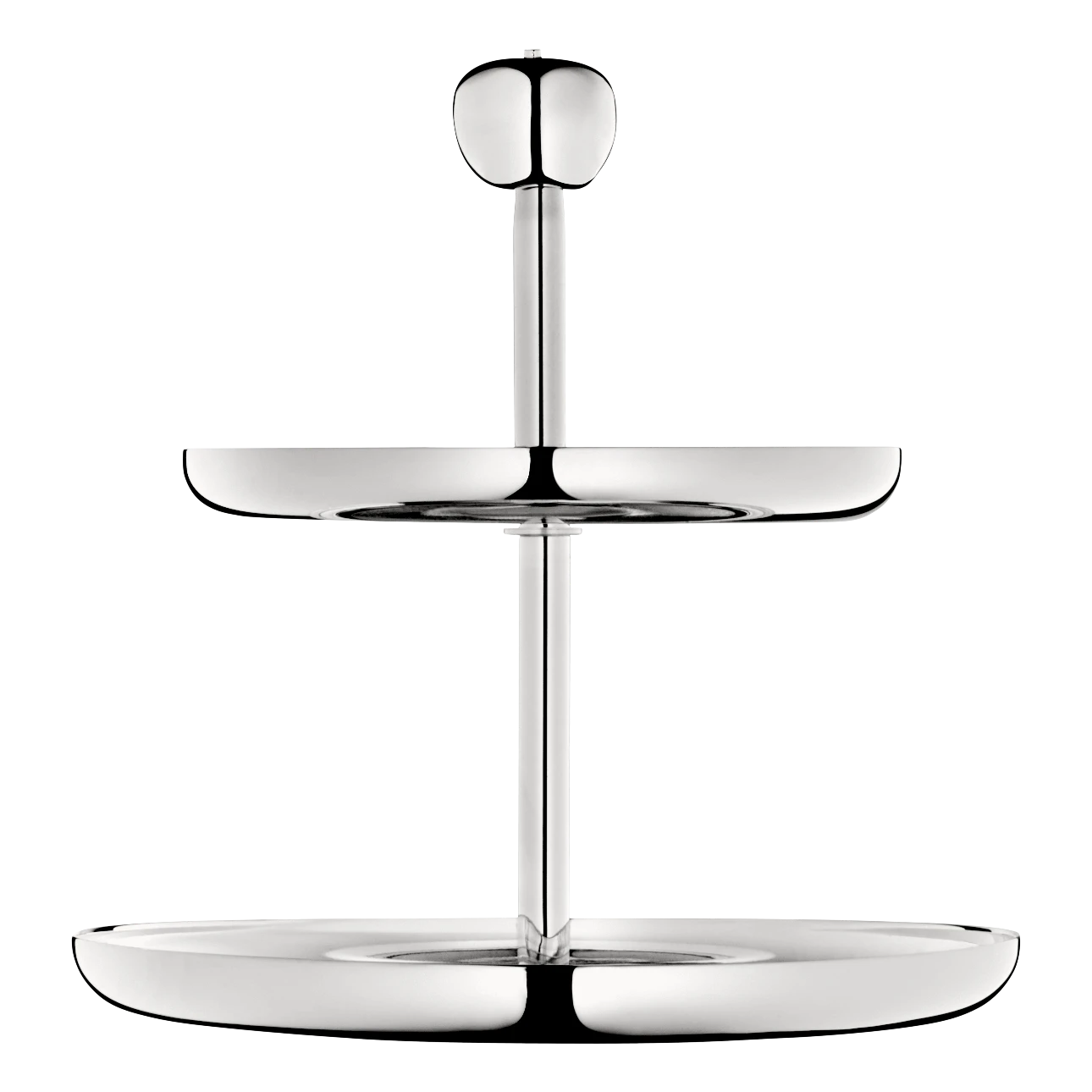 JARDIN D'EDEN 2-Tier Silver-Plated Dessert Stand