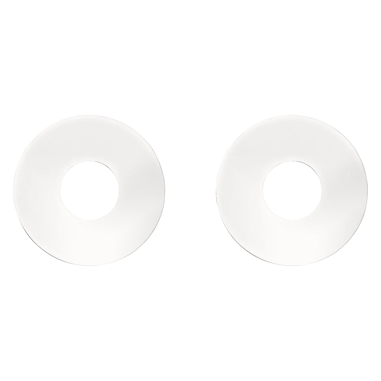 OH DE CHRISTOFLE Two Stainless Steel Glass Coasters