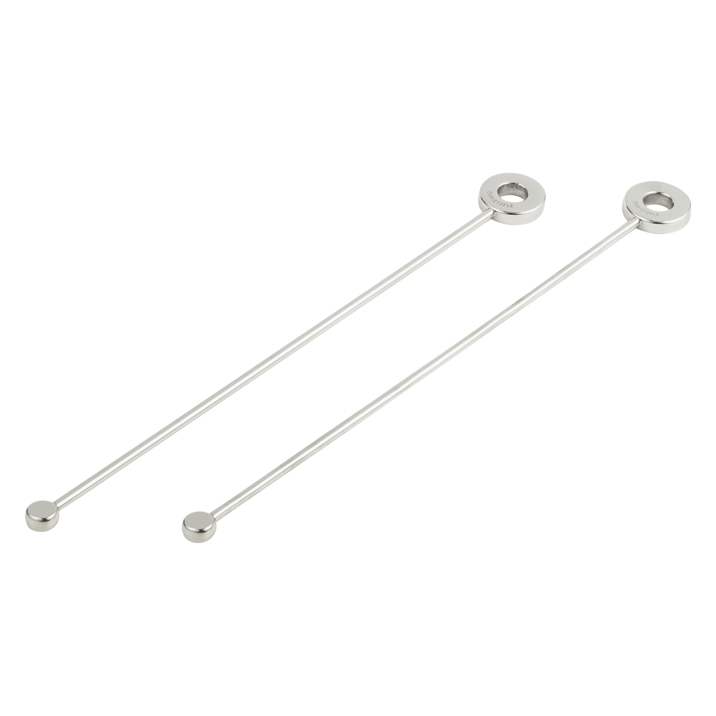 OH DE CHRISTOFLE Stainless Steel Cocktail Stirrers, Set of 2