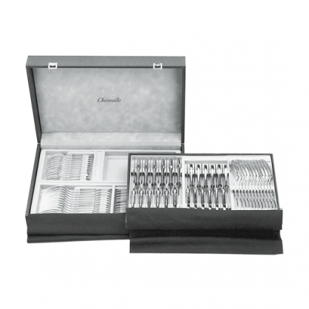 L'Ame de Christofle 75-Piece Stainless Steel Flatware Set with chest Bakhache Lifestyle Australia