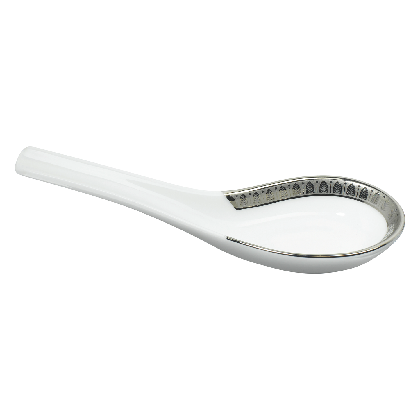 MALMAISON Porcelain Chinese Spoon Platinum finish