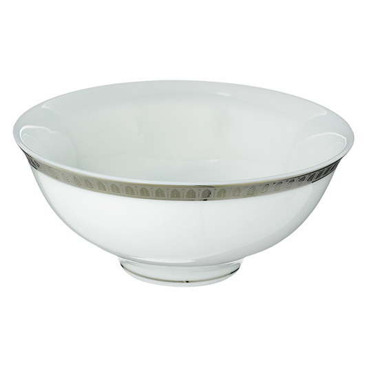 MALMAISON Porcelain Chinese Soup Bowl Platinum finish