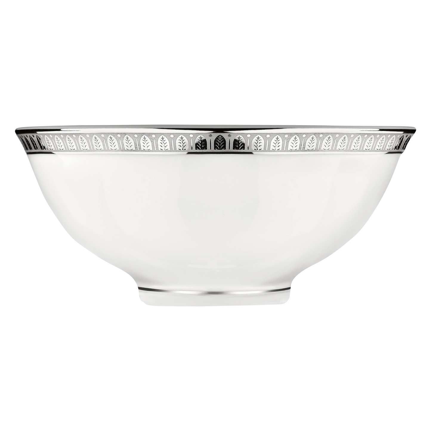 MALMAISON Porcelain Chinese Soup Bowl Platinum finish