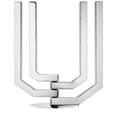 ARBORESCENCE Stainless Steel 4-Arm Candelabra