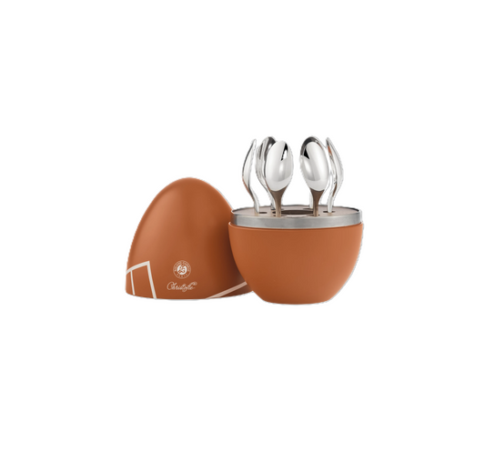 MOOD Coffee ROLAND-GARROS 6-Piece Silver-Plated Espresso Spoon Set with Chest Bakhache Lifestyle Australia