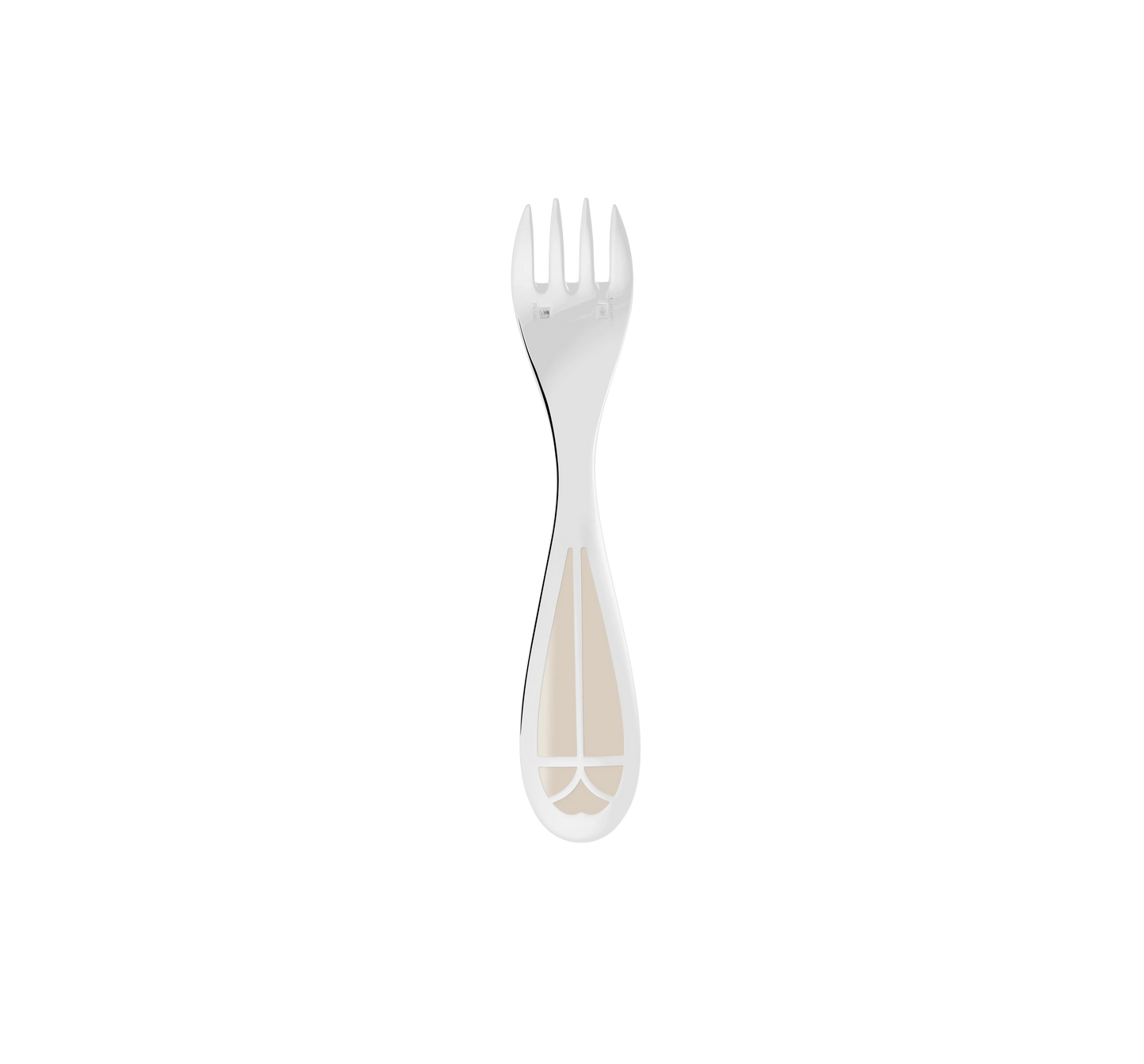TALISMAN Silver plated Baby Spoon & Fork Set - Ivory