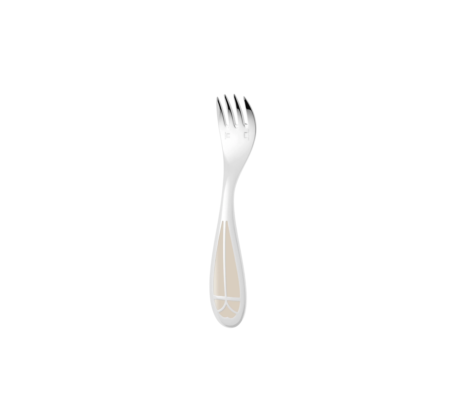 TALISMAN Silver plated Baby Spoon & Fork Set - Ivory