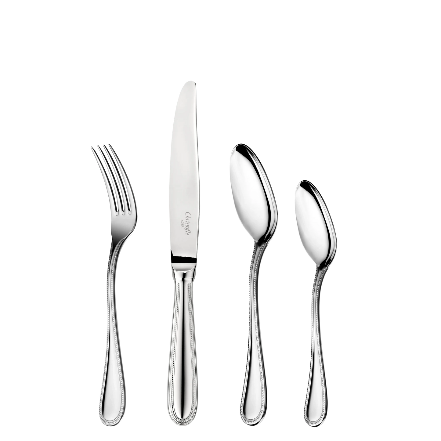 PERLES La Trousse 4-pc medium-sized Stainless Steel Individual Set