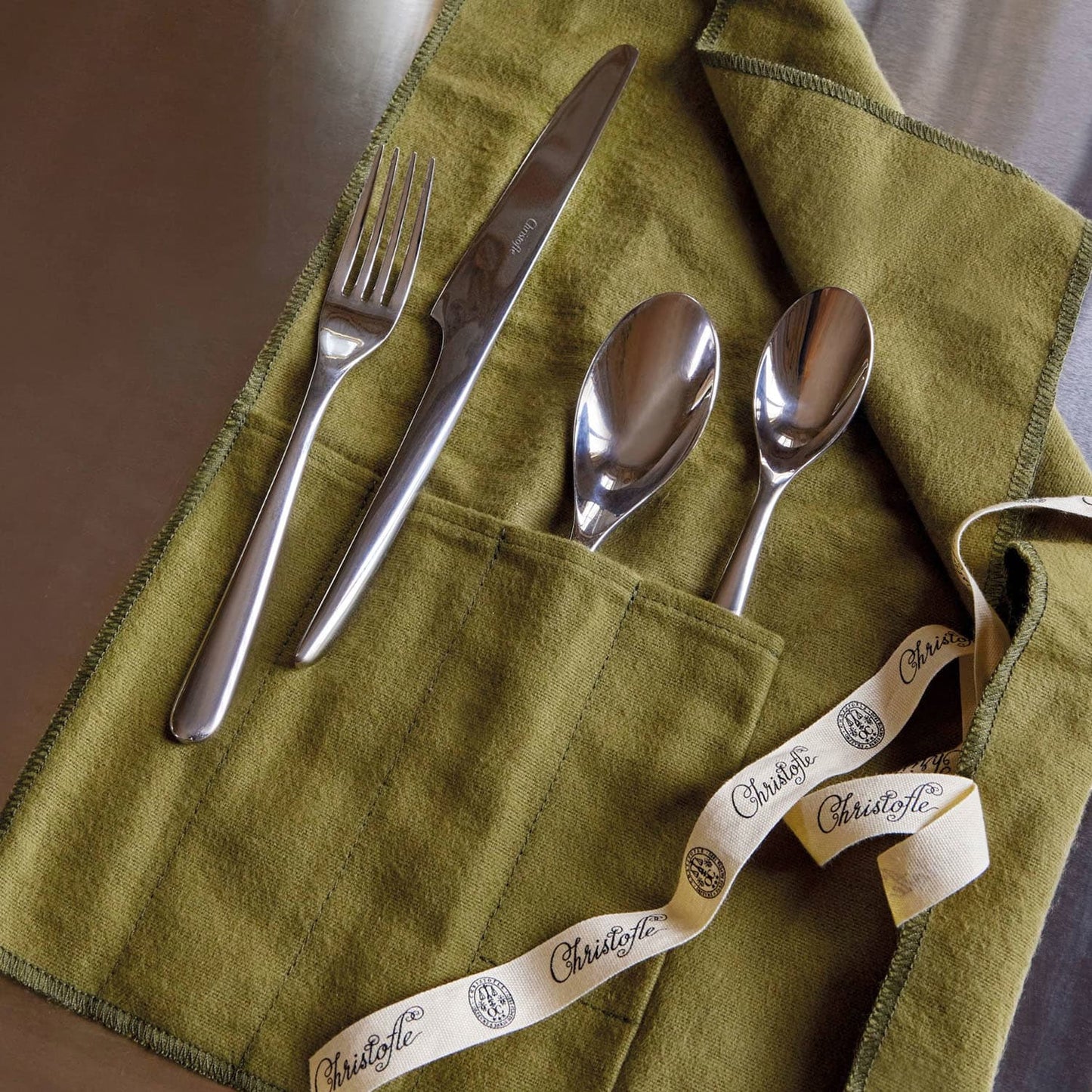 L'ÂME DE CHRISTOFLE La Trousse 4-pc medium-sized Stainless Steel Individual Set