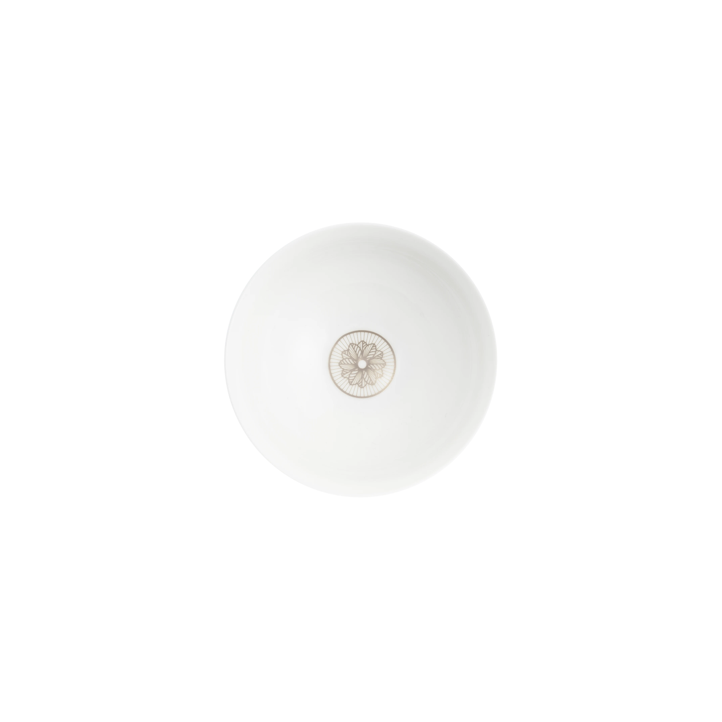 MALMAISON IMPÉRIALE Porcelain Chinese Rice Bowl Platinum Finish