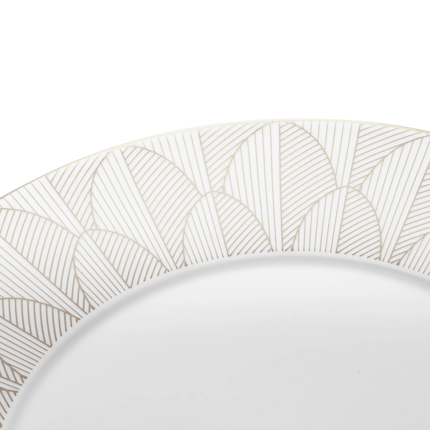 MALMAISON IMPÉRIALE Porcelain Dinner Plate Platinum Finish
