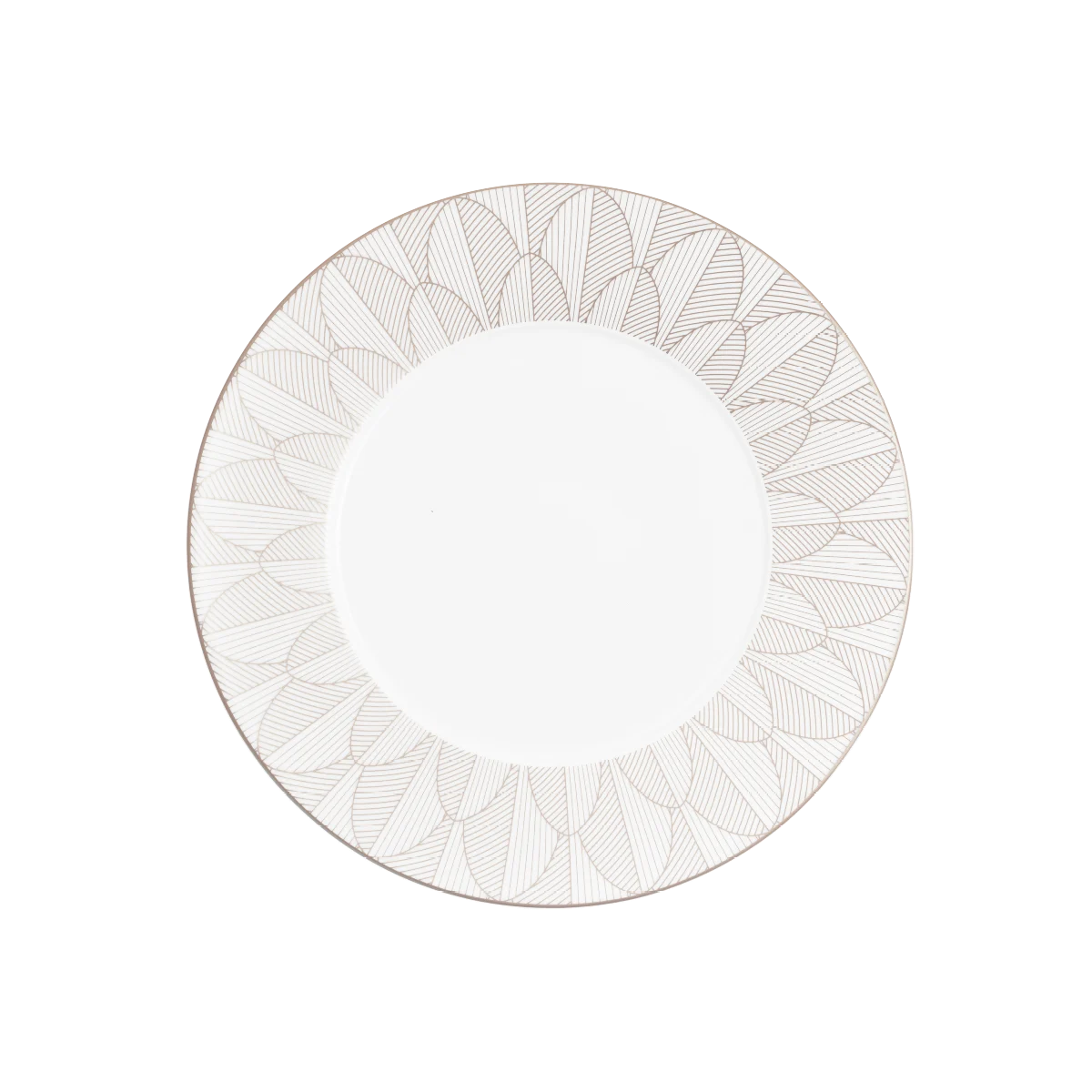 MALMAISON IMPÉRIALE Porcelain Dinner Plate Platinum Finish