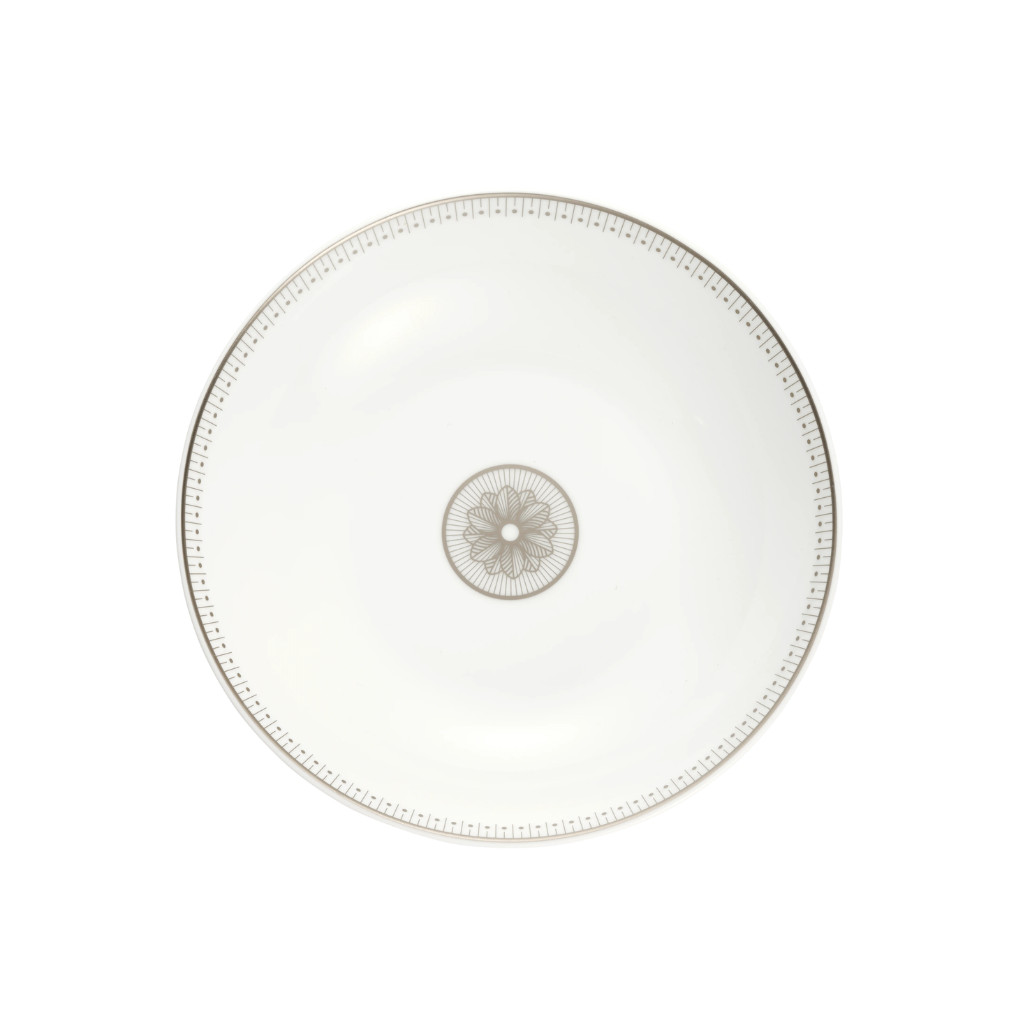 MALMAISON IMPÉRIALE Porcelain Soup Cereal Bowl Platinum Finish