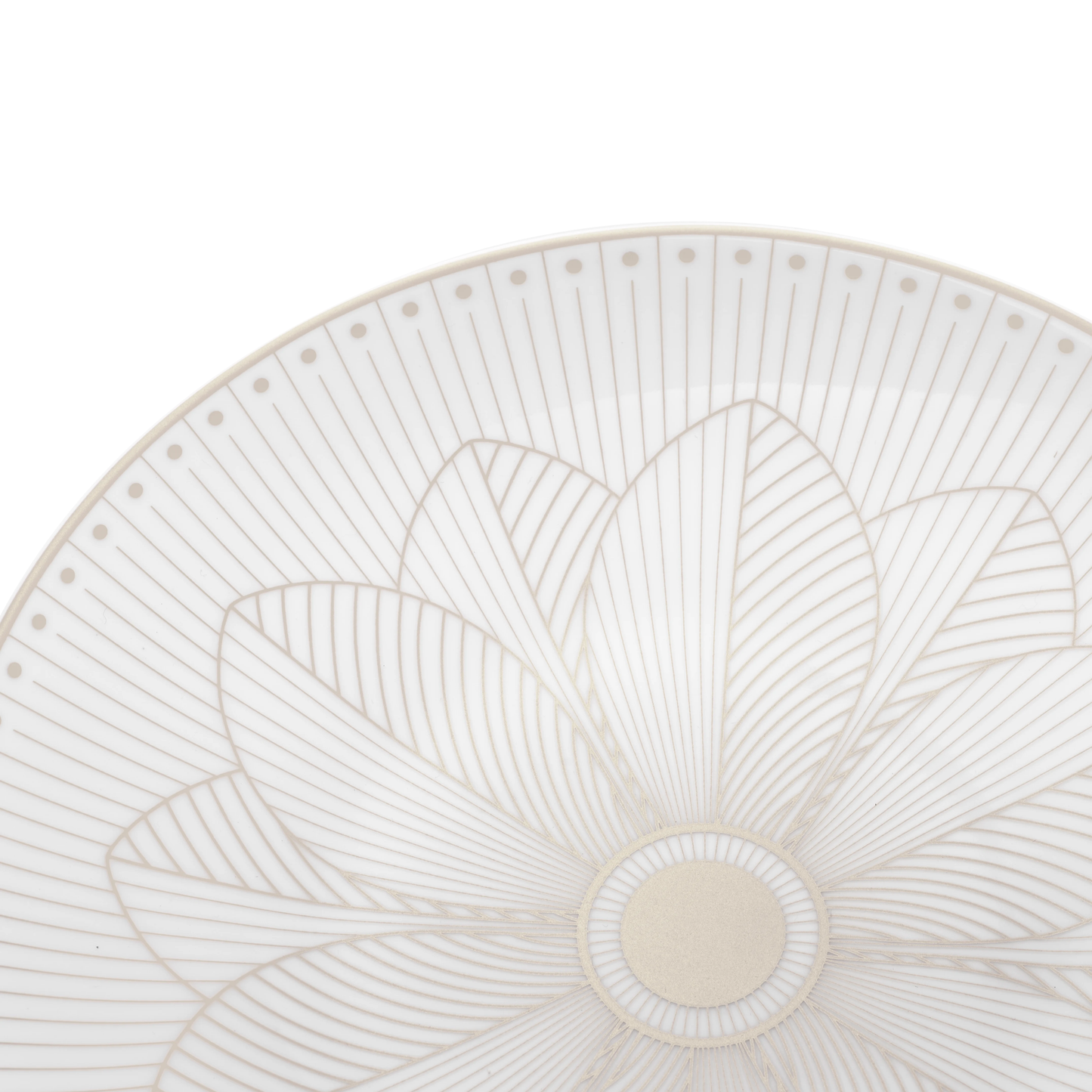 MALMAISON IMPÉRIALE Porcelain Bread Plate Platinum Finish