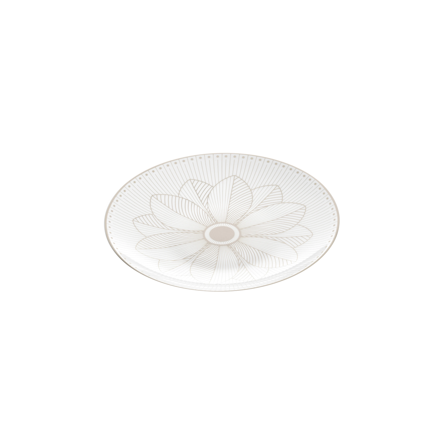 MALMAISON IMPÉRIALE Porcelain Bread Plate Platinum Finish