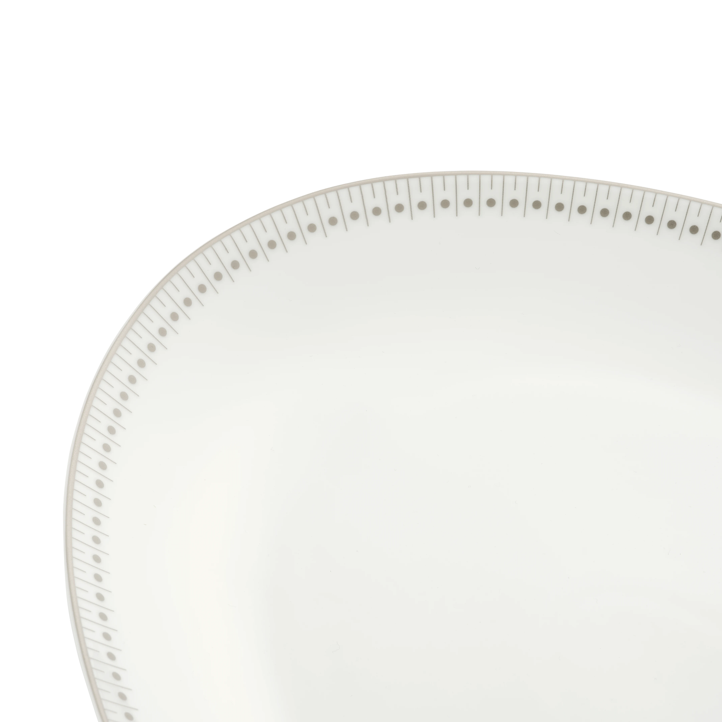MALMAISON IMPÉRIALE Porcelain Oval platter 38 cm Platinum Finish