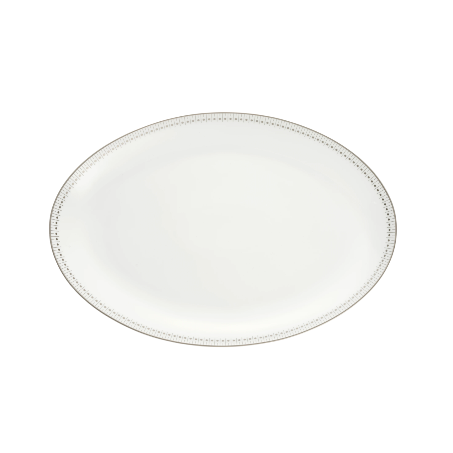 MALMAISON IMPÉRIALE Porcelain Oval platter 38 cm Platinum Finish