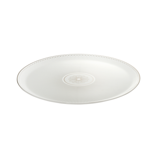 MALMAISON IMPÉRIALE Porcelain Pie Dish Platinum Finish Bakhache Lifestyle Australia