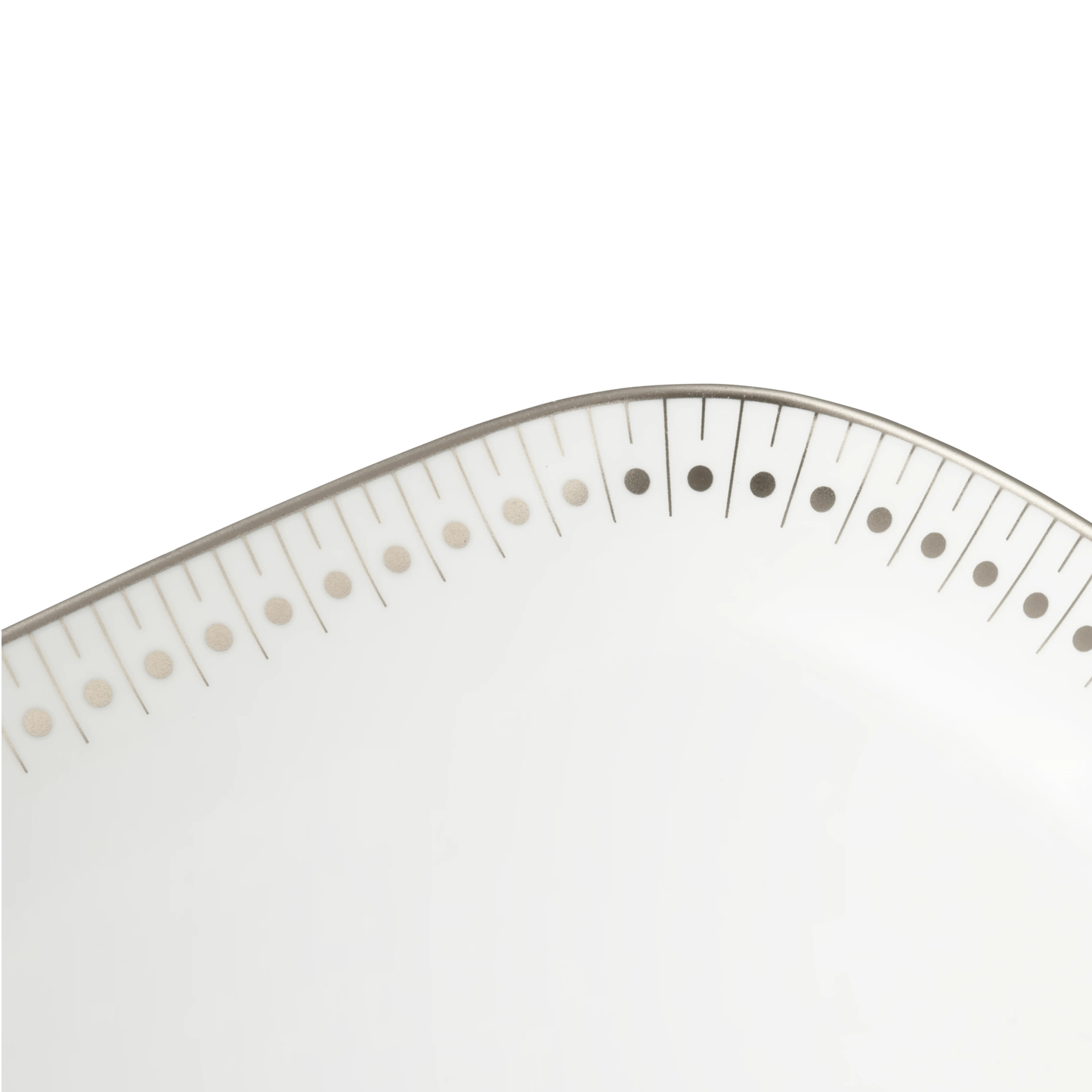 MALMAISON IMPÉRIALE Porcelain Cake Platter Platinum Finish