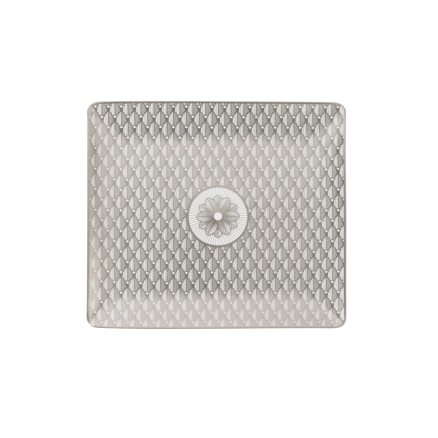 MALMAISON IMPÉRIALE Porcelain Rectangular Tray Platinum Finish