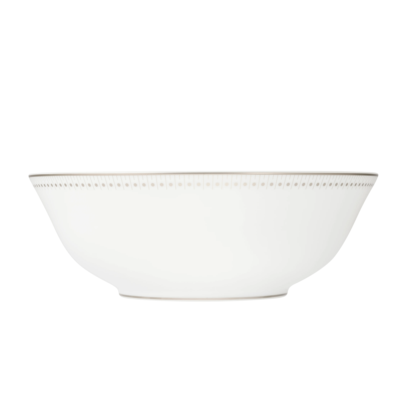 MALMAISON IMPÉRIALE Porcelain Salad Serving Bowl Platinum Finish