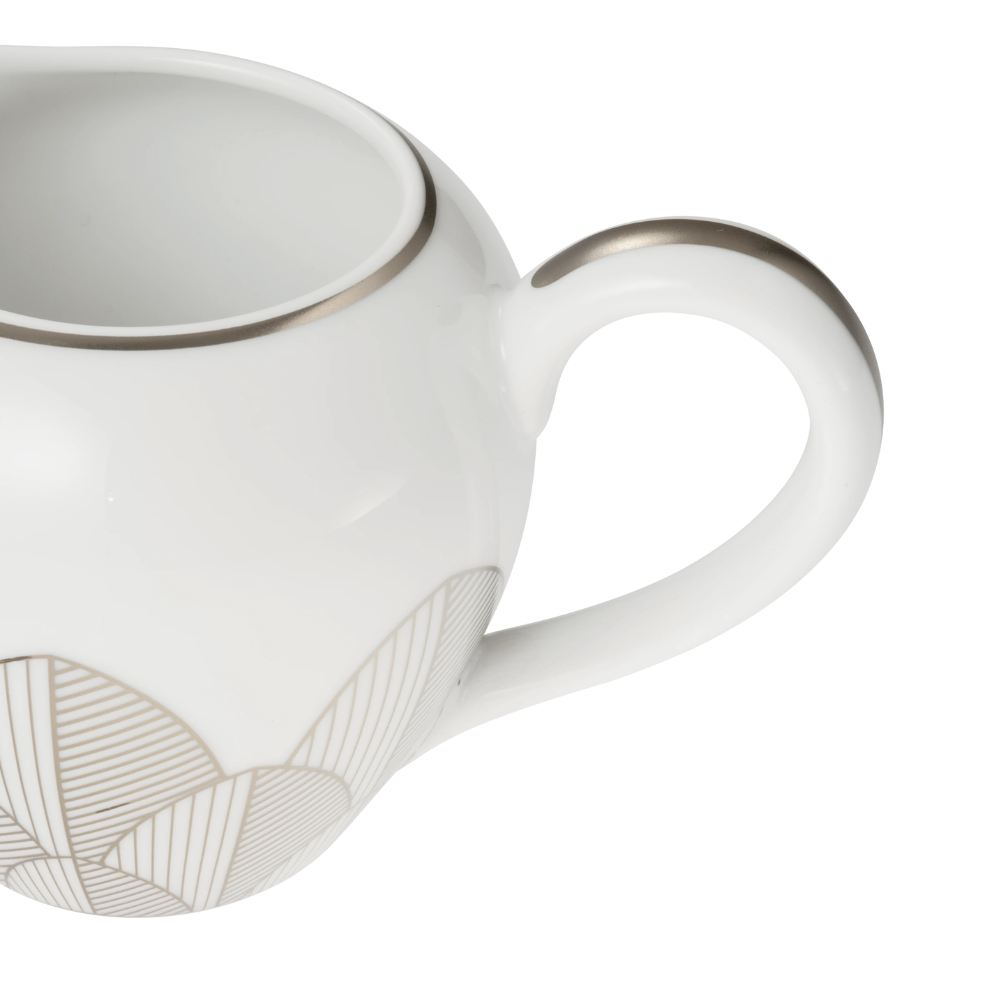 MALMAISON IMPÉRIALE Porcelain Cream Pitcher 25cl Platinum Finish
