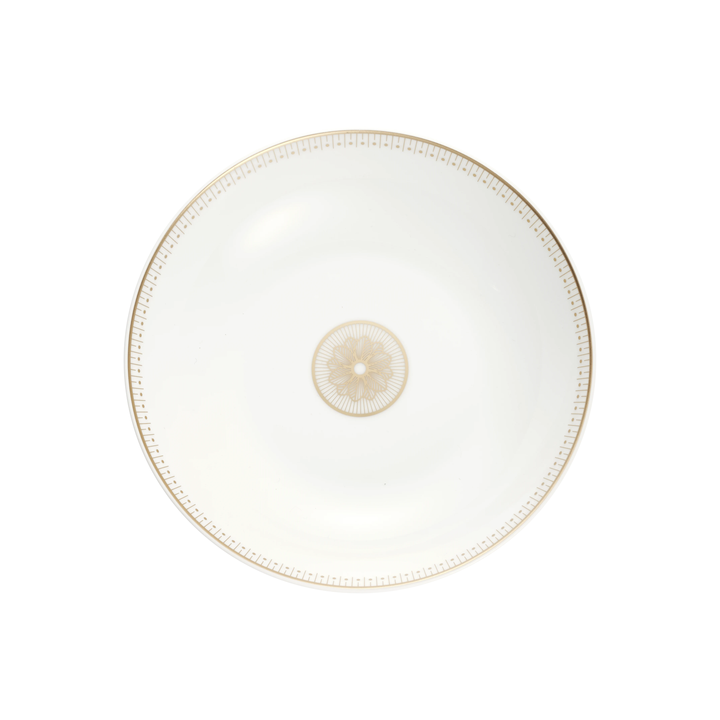 MALMAISON IMPÉRIALE Porcelain Soup Cereal Bowl Gold Finish