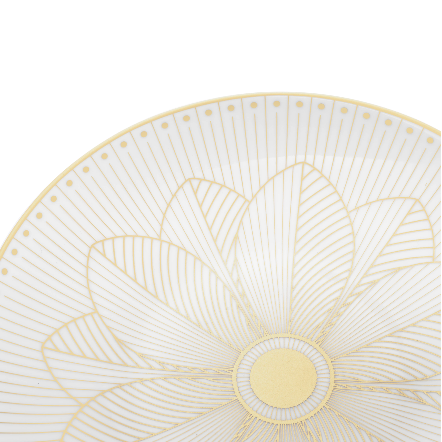 MALMAISON IMPÉRIALE Porcelain Bread Plate Gold Finish