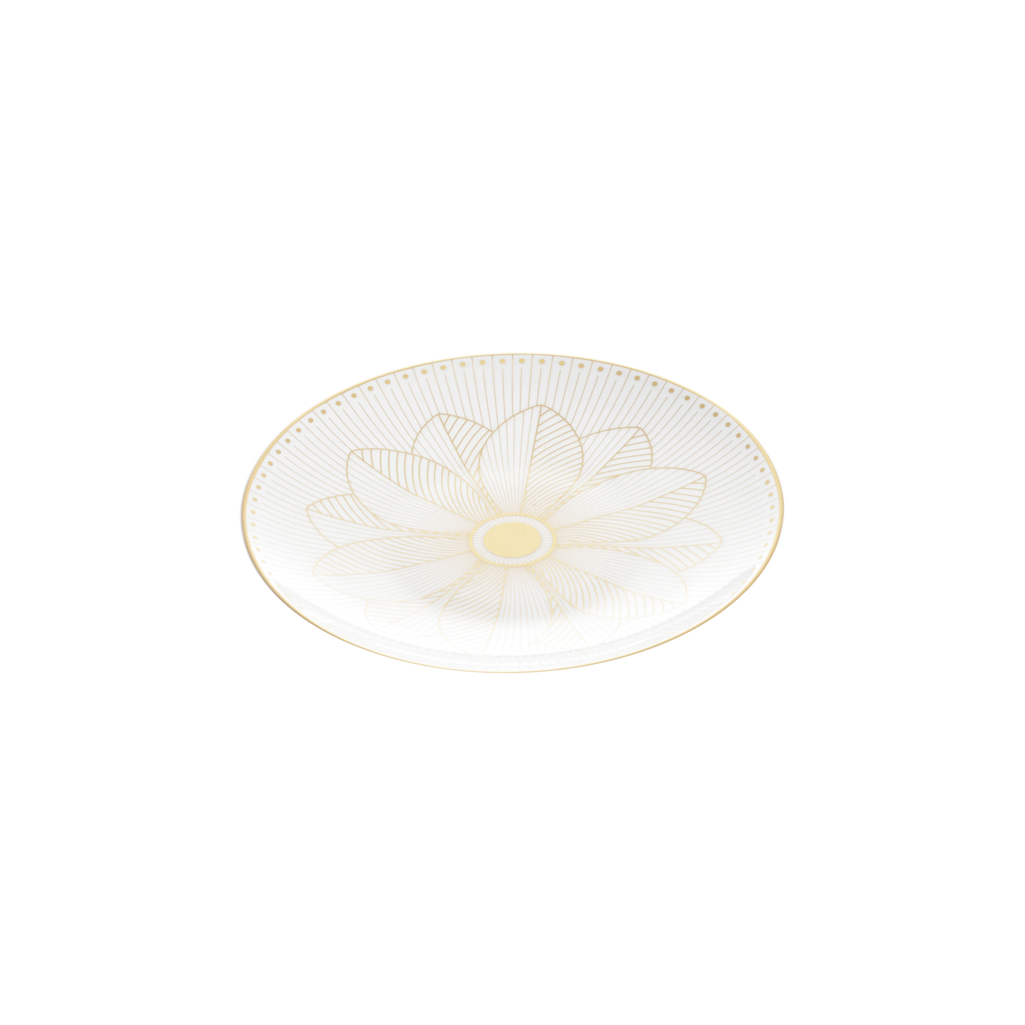 MALMAISON IMPÉRIALE Porcelain Bread Plate Gold Finish