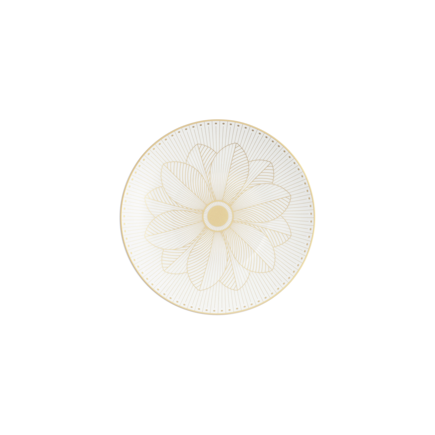 MALMAISON IMPÉRIALE Porcelain Bread Plate Gold Finish