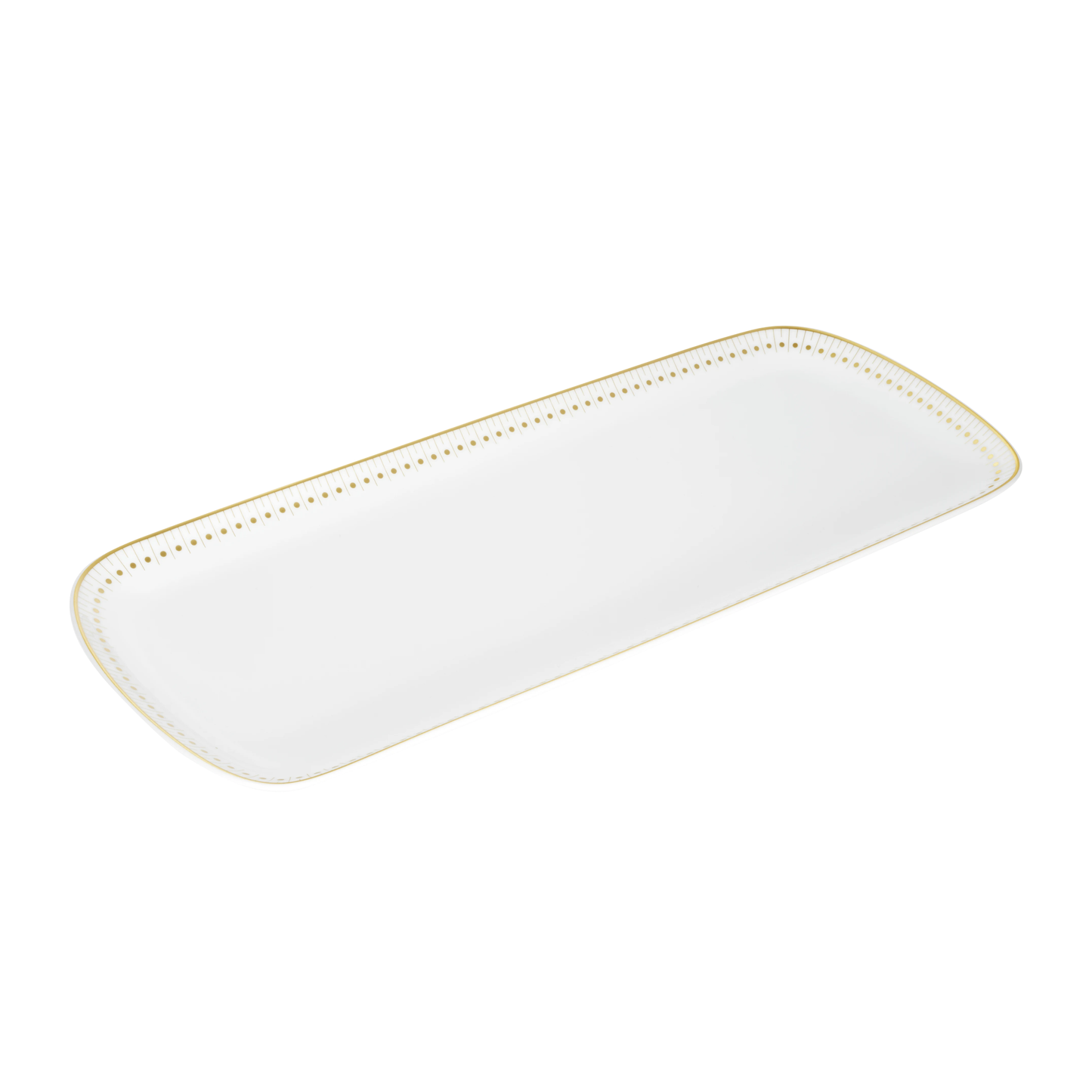 MALMAISON IMPÉRIALE Porcelain Cake Platter Gold Finish