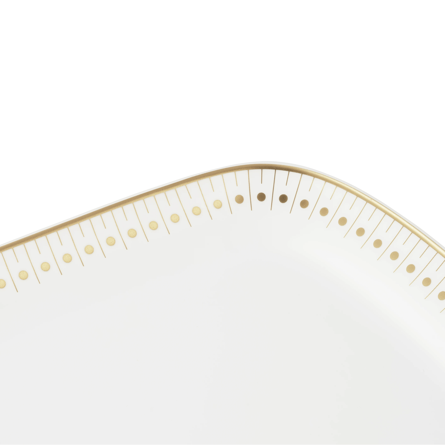 MALMAISON IMPÉRIALE Porcelain Cake Platter Gold Finish