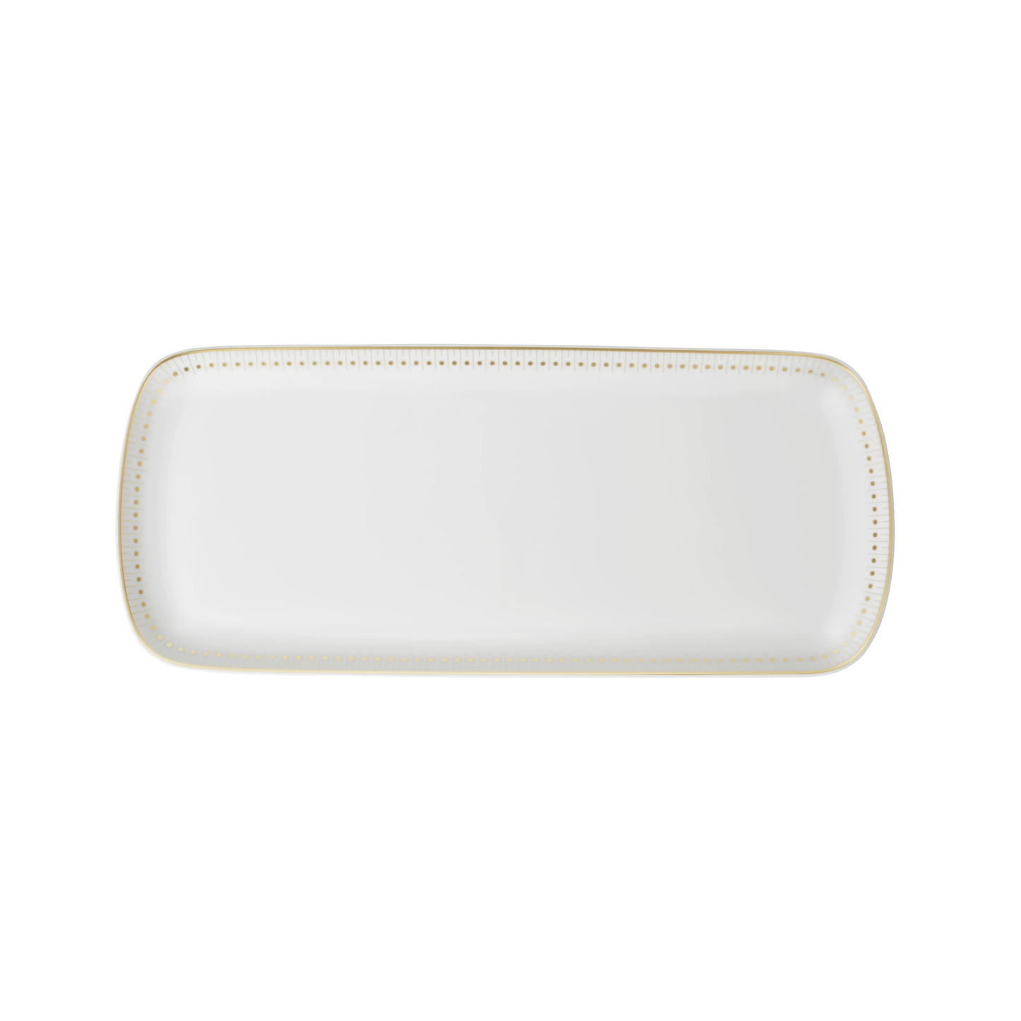 MALMAISON IMPÉRIALE Porcelain Cake Platter Gold Finish