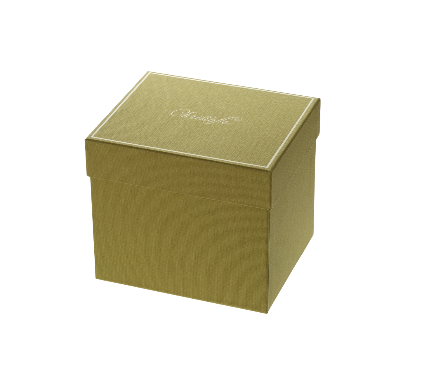 MALMAISON IMPÉRIALE Set of 2 Porcelain Coffee Cup and Saucers Platinum Finish