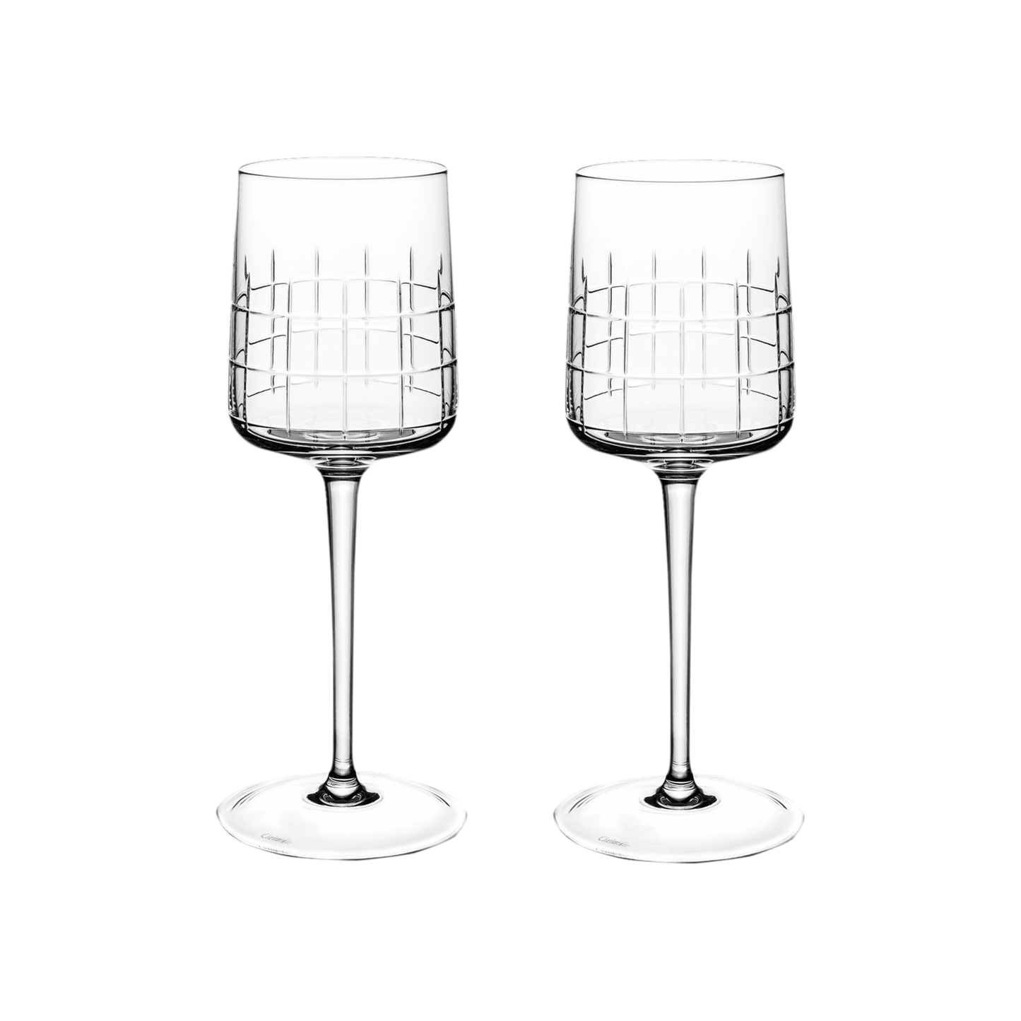 GRAPHIK Set of 2 Crystal Red Wine Glasses