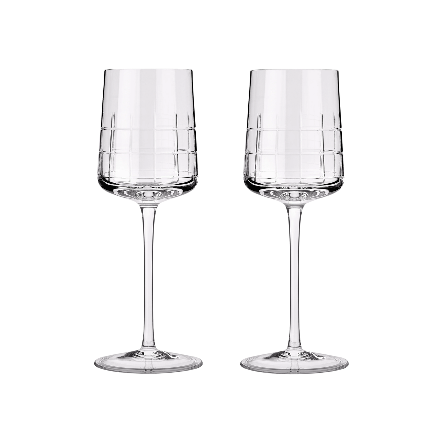 GRAPHIK Set of 2 Crystal White Wine Glasses