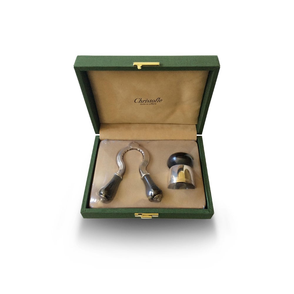 Christofle Champagne Set Cork Puller & Bottle Stopper