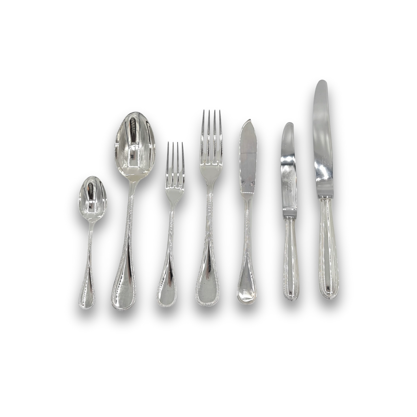 Christofle Vintage Perles Flatware Set