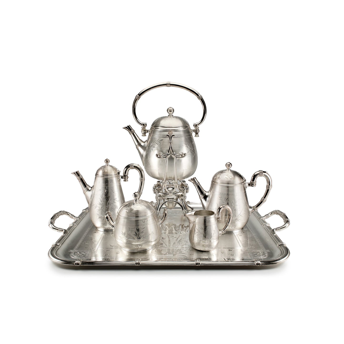 Christofle Antique Tea Service Set - Model Bamboo