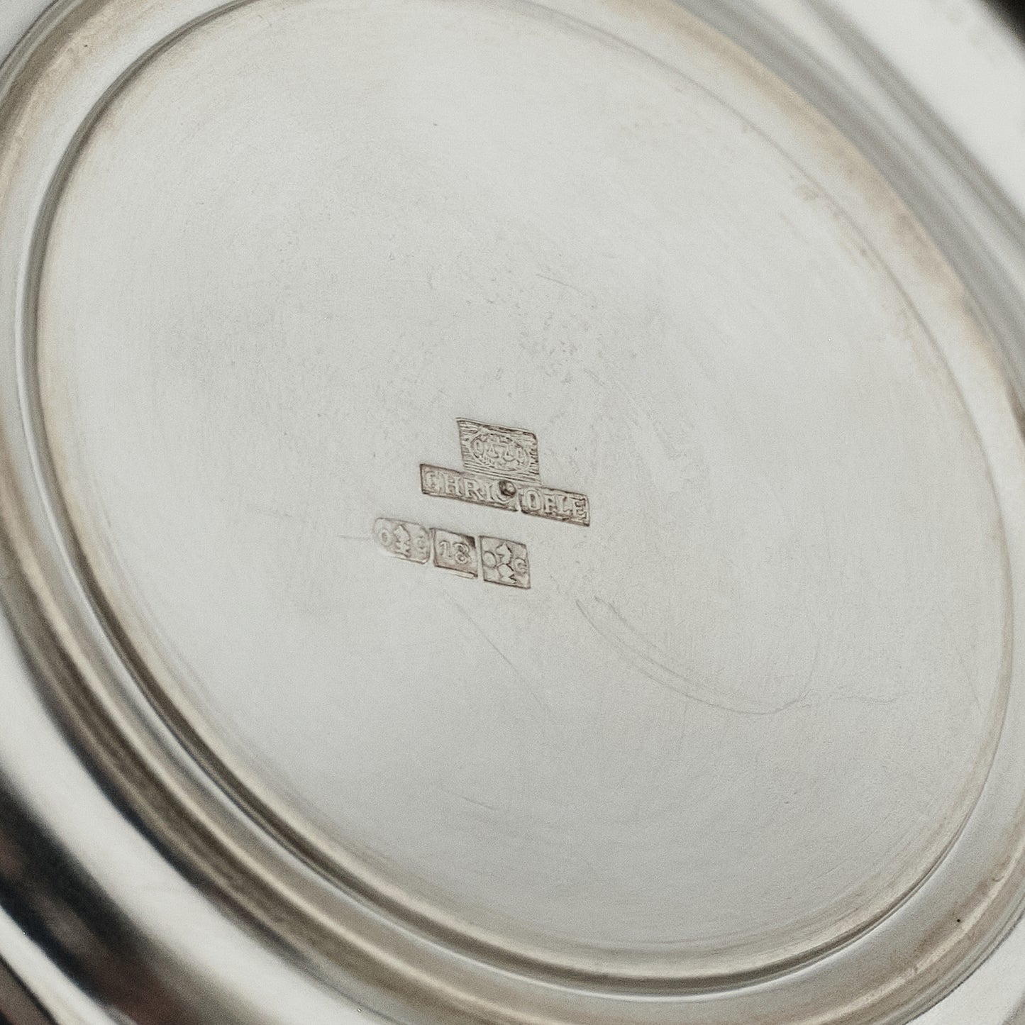 Christofle four-piece Tea set  with tray