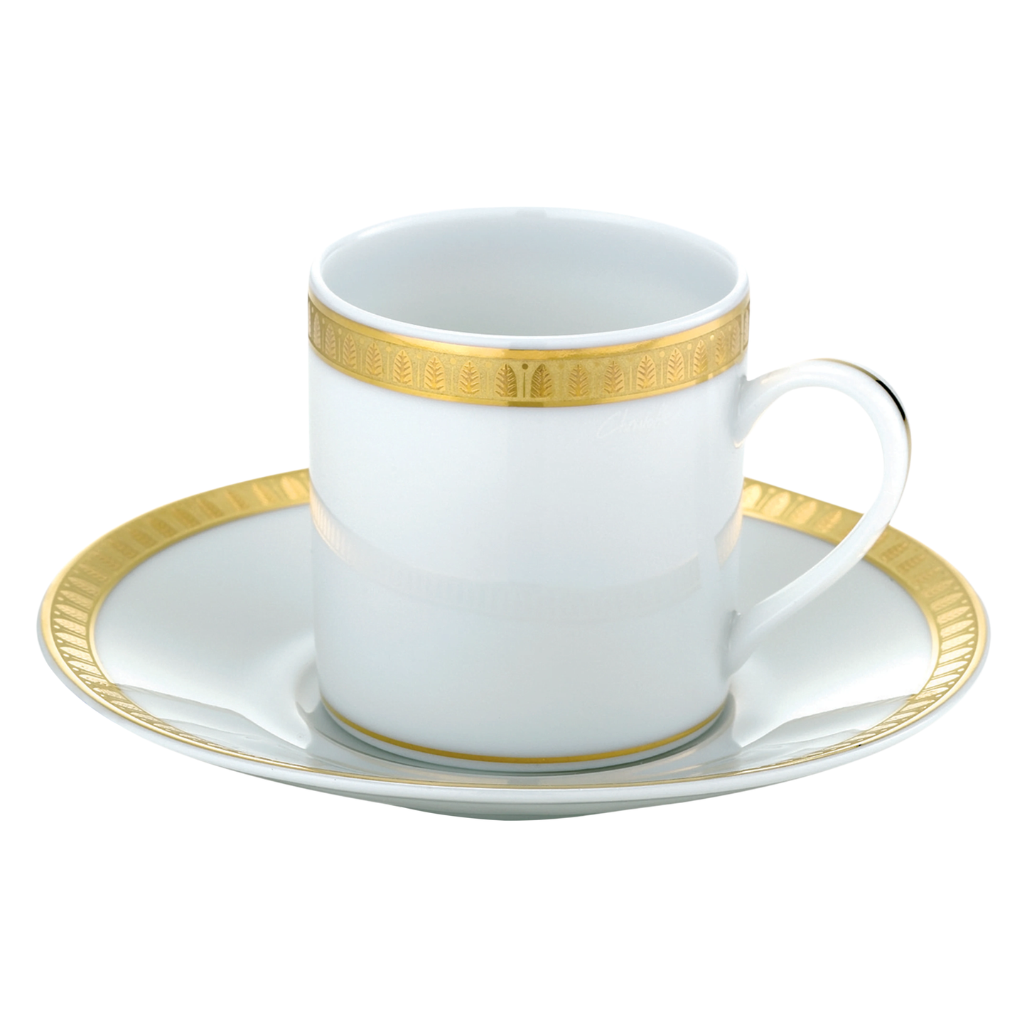 MALMAISON Porcelain cup and saucer Gold finish