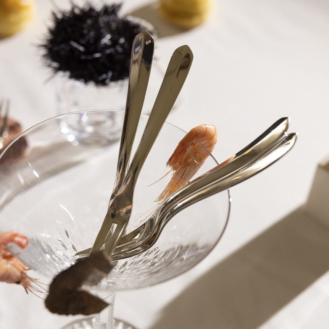 INFINI CHRISTOFLE Silver-Plated Cocktail Fork